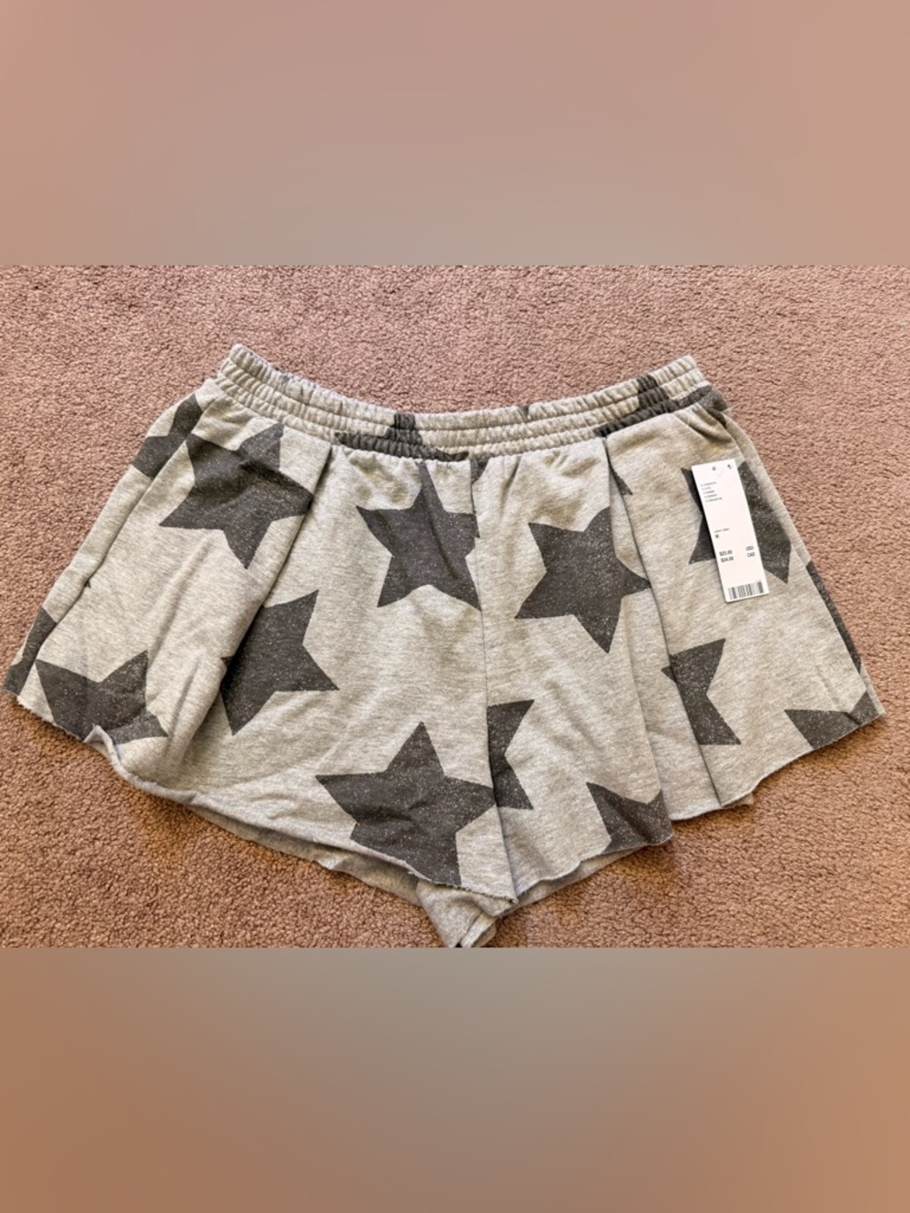 Urban Outfitters Gray Star Print Athletic Shorts